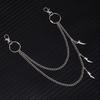 Treasure Knife Pendant Trouser Chain Hip Hop Punk Multi-Layer Metal Waist Chain Trendy Cool Exaggerated Jeans With Accessories
