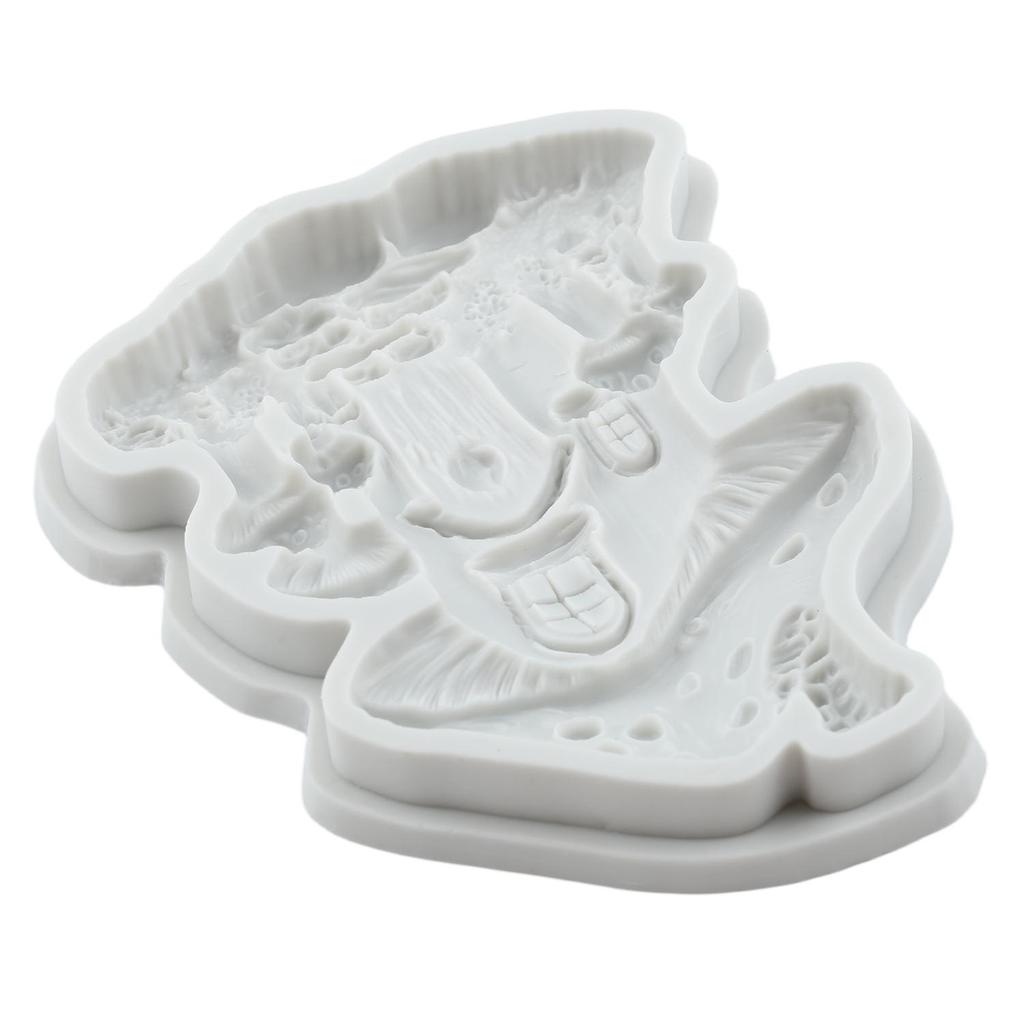 Mushroom House Silicone Molds Fairy Mushroom House Fondant Mold Cake Decorating Tools Cupcake Topper Chocolate Candy Craft Gum Paste Polymer Clay