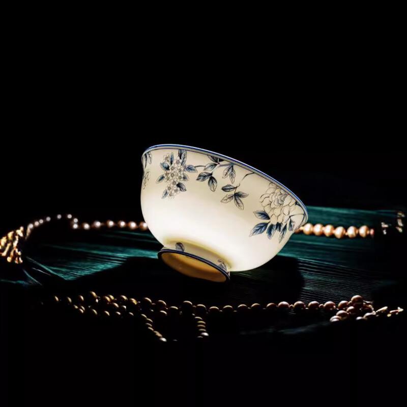 LISM Jingdezhen Peacock Blue & White Dinnerware Set