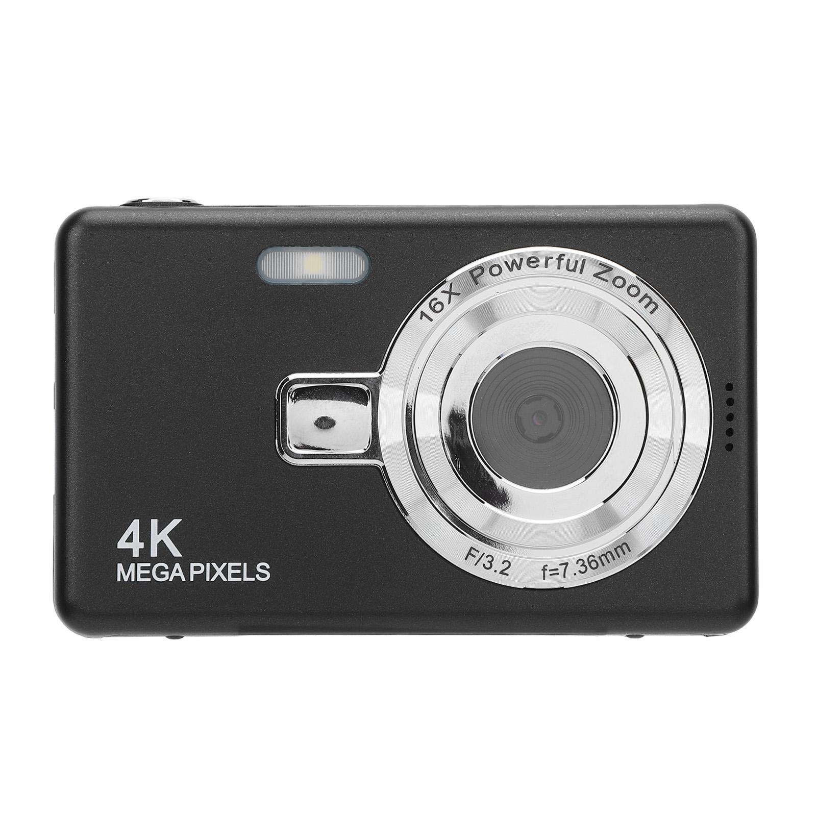 

2.4inch Digital Camera Anti Shake 16X Zoom 50MP Photos 4K Video Camera with Fill Light for Beginners Xmas Gift 64GB