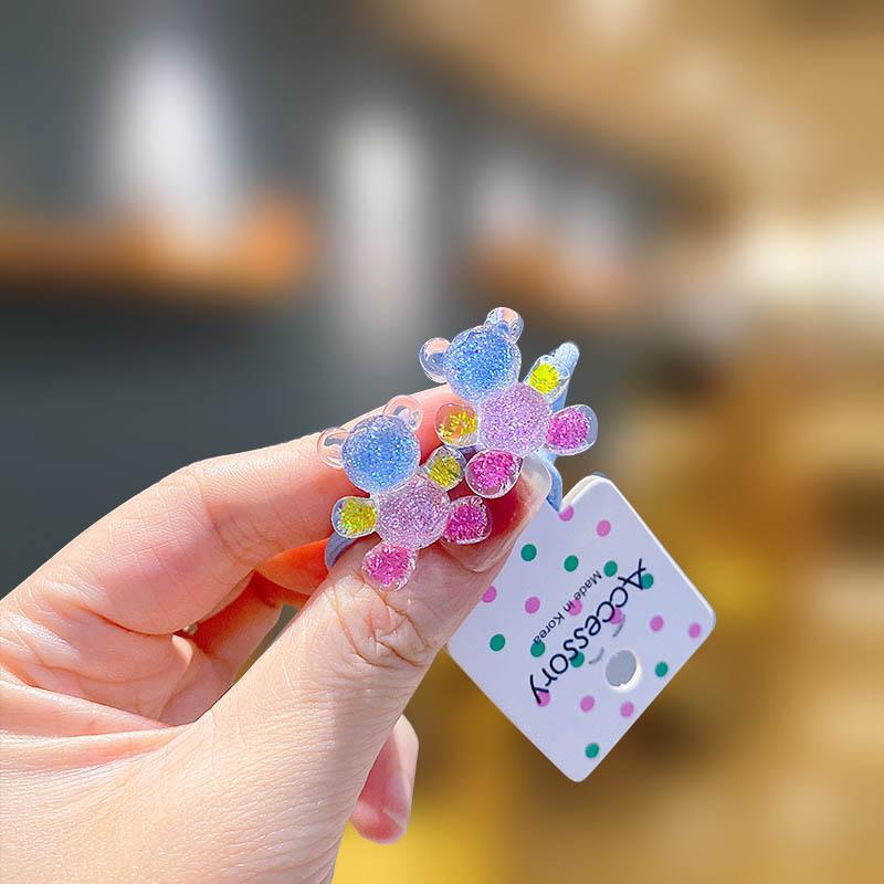 Kinder Pailletten Floral Elastische Haarbänder Gummiband Haargummi Prinzessin Kawaii Haarseil Kopfbedeckung Mädchen Kinder Haarschmuck