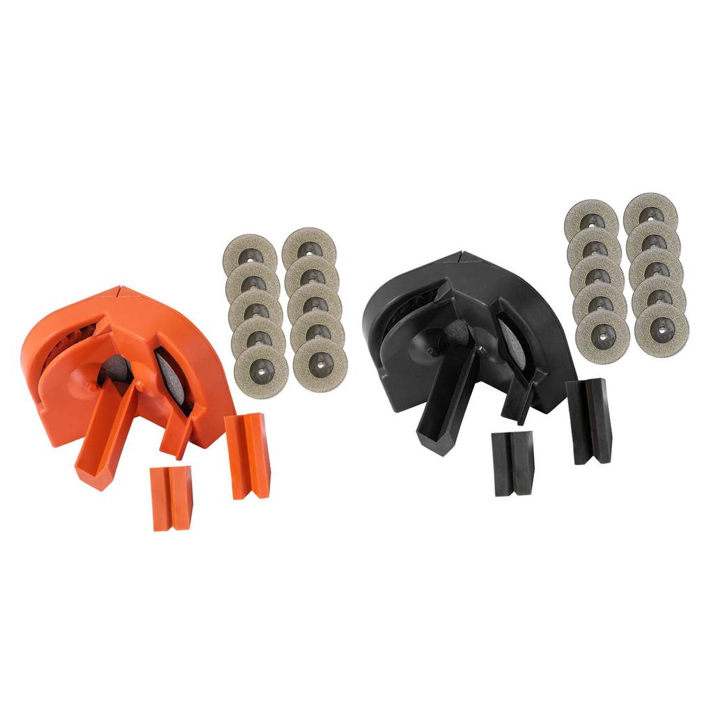 Set Ascuțitor Burghie Ascuțitor Burghie de Înaltă Precizie 10 Buc Discuri Abrazive Diamantate și 3 Auxiliare