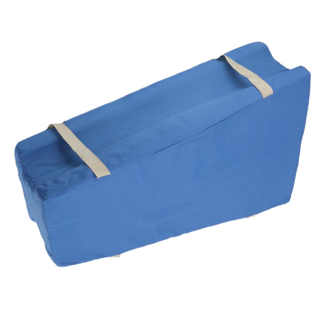 Leg Cushion Trapezoidal Grooved Sponge Body Positioning Pillow with Strap for Preventing Bedsores