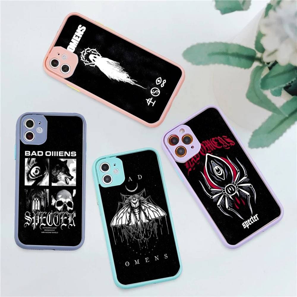 Bad Omens Music Band Phone Case For IPhone 16e 16 15 14 13 12 11 Pro Max X XS Max Plus Matte Clear
