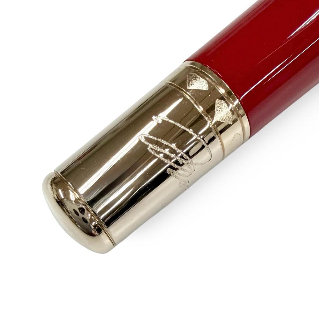 Excellent MONTBLANC fountain pen Muse Marilyn Monroe with pearl Red 14K mens Used