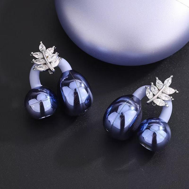 Hochwertiges Material Blume Strassstein Bluetooth Headset Clip Abnehmbar Exquisite Anti-Verlust Ohrhörer Schnalle zum Verschenken