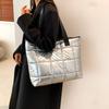 Popular and fashionable large-capacity cotton clothes, tote bags, women's bags, winter casual versatile underarm shoulder bags