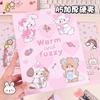 Cute Cartoon Photocard Binder A5 4Grid Photo Collection Book Star Chasing Card Storage Album