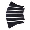 6PCS Car Door Window Pillar Posts Cover Trim PC Outer Door Window Pillar Panel Decorative Cover Replacement for   2017-2022