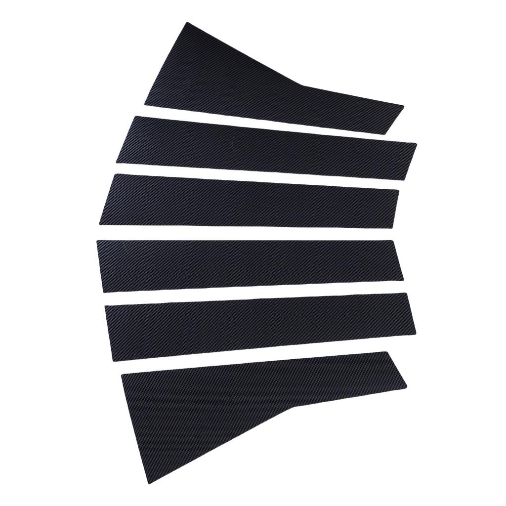 6PCS Car Door Window Pillar Posts Cover Trim PC Outer Door Window Pillar Panel Decorative Cover Replacement for 2017-2022