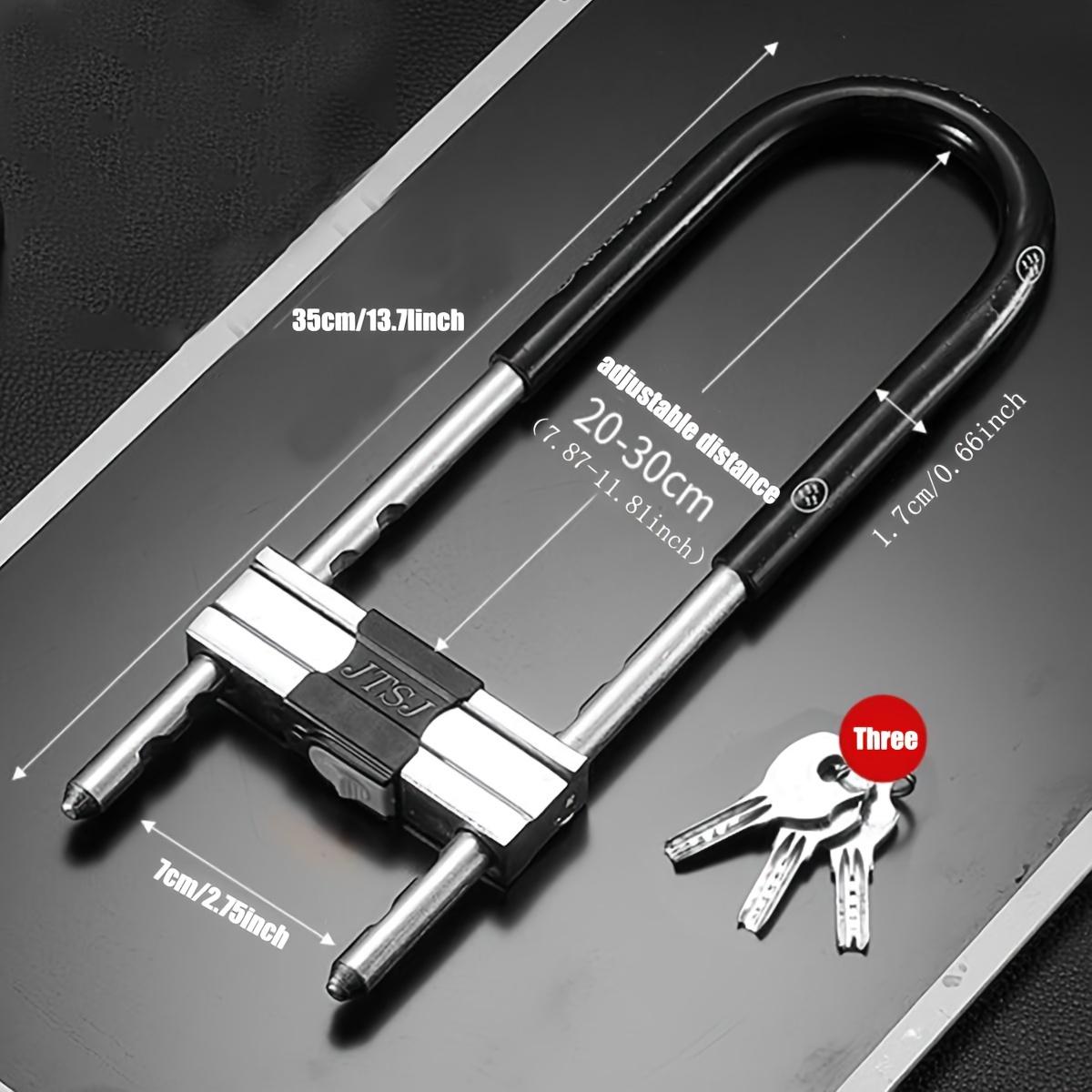 Bike Combination U Lock, Heavy Duty Bike Combination U Lock Paddle Lock for Bicycle Electric Scooter Motorcycles 1pc