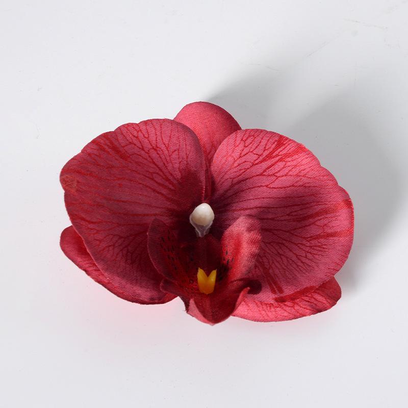 5pcs Simulated Film Butterfly Orchid Flower Head Petals Flower Accessories Headwear Hairclip Handmade Wedding Gift Decoration