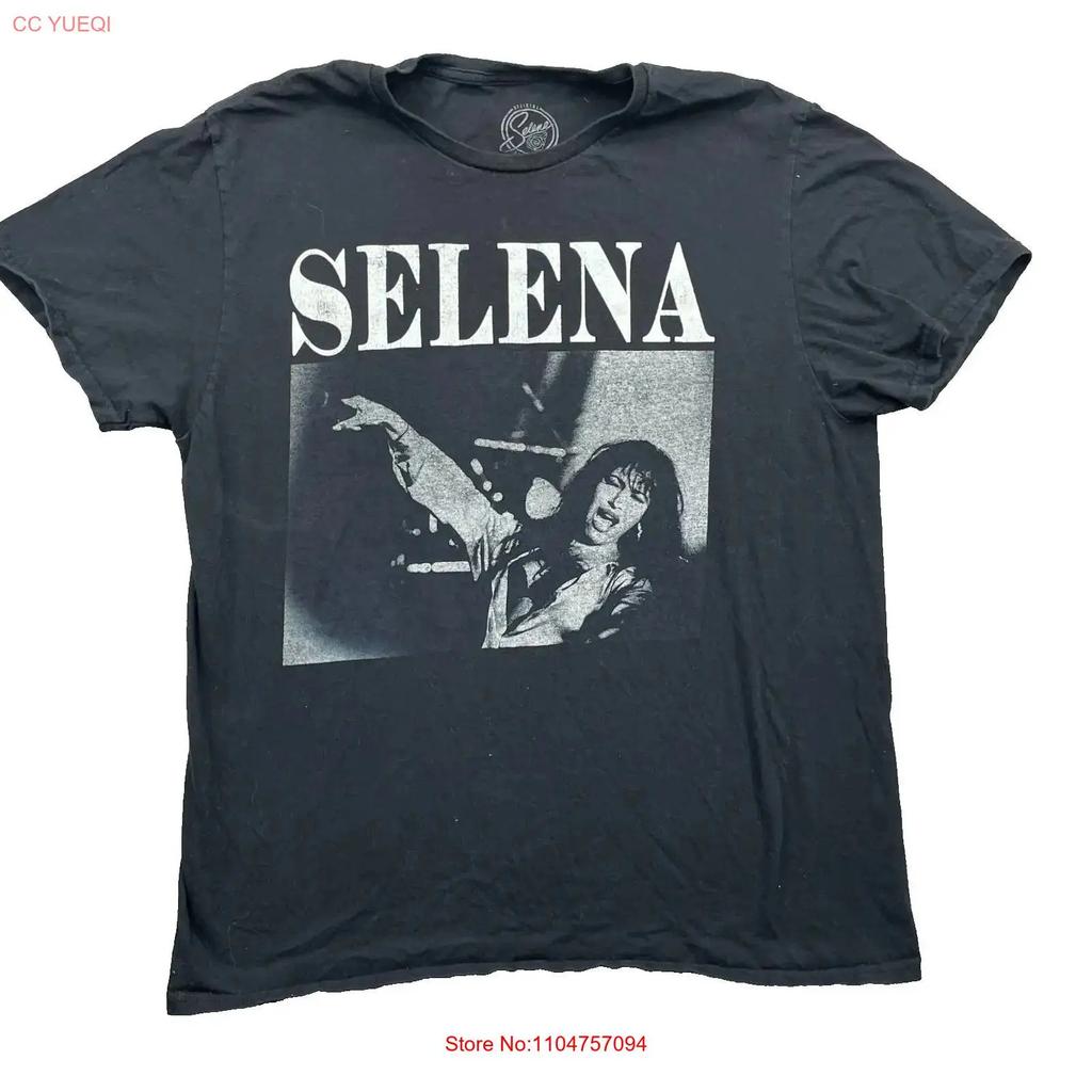 Selena Band T Shirt Unisexs Large Black 90s Music Folk Norteo Tejano Tech Vintage Unisex Versatile Streetwear Homme