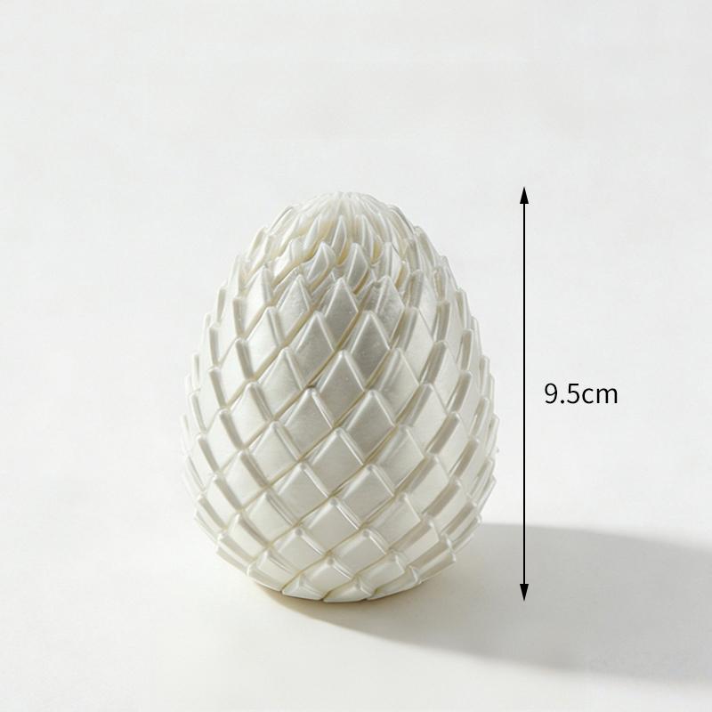 Uovo di Drago Giocattolo Decompressione Stampa 3D - Sfera Fidget Rotante Liscia Sollievo Ansia ADHD Giocattolo per Dita Eco-Sicuro per Bambini Adulti