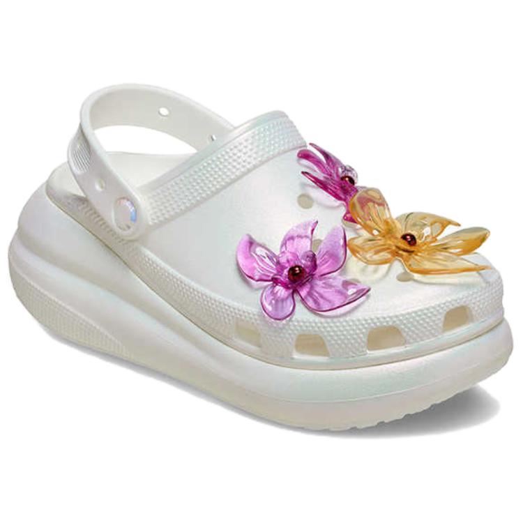 Crocs Eva Round Toe Thick Sole Clogs Women Footwear White 211629-100