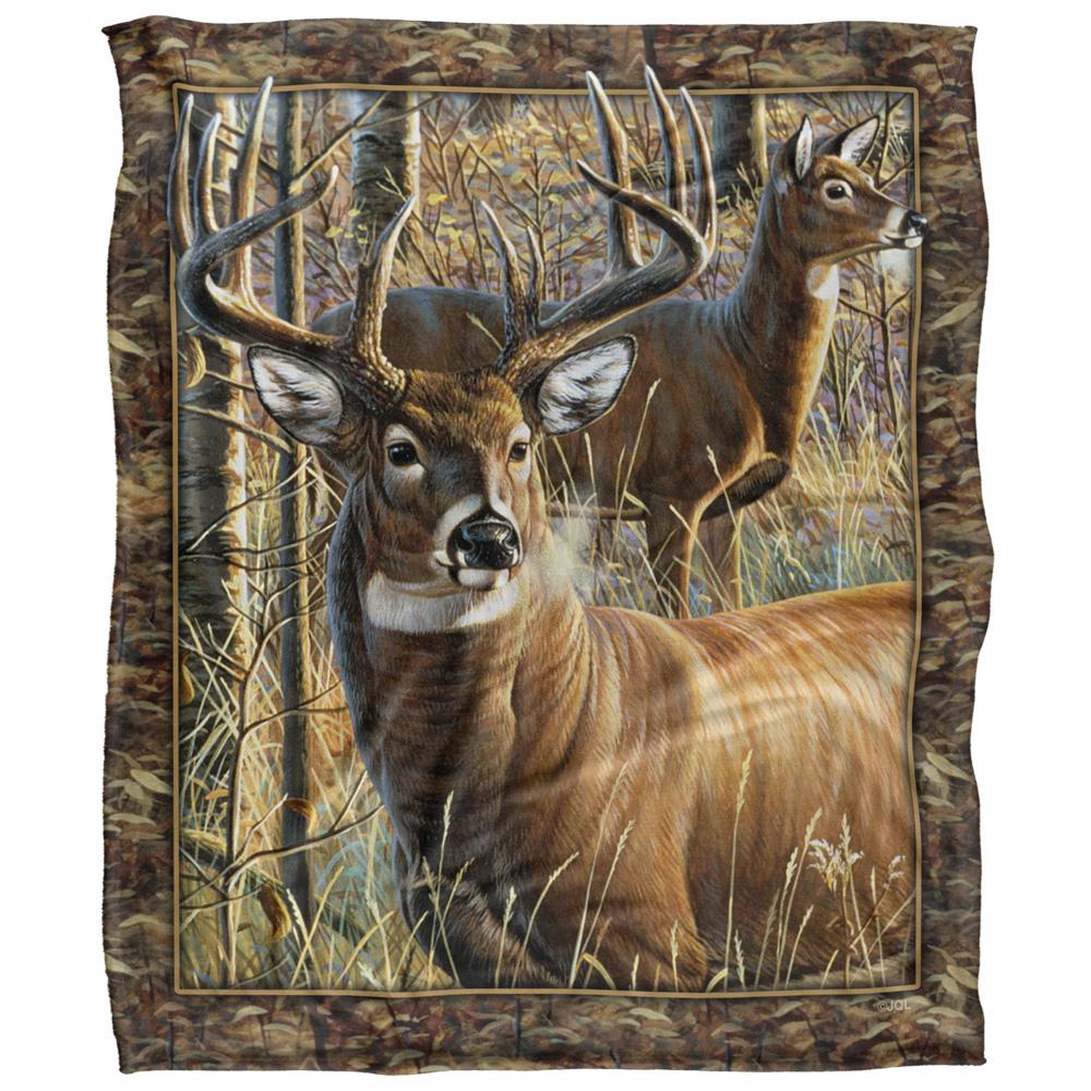 JQ Licensing Hunting Challenge Silky Deer Supersoft Blanket