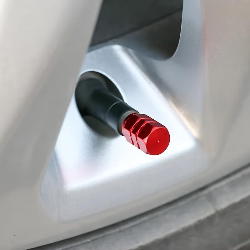 Marcraft Cappucci Coprivalvola Per Ruote In Alluminio Nero - Confezione Da 4 Universali Per Auto, Moto, SUV E Camion - Con Inserti In Plastica Antiperdita