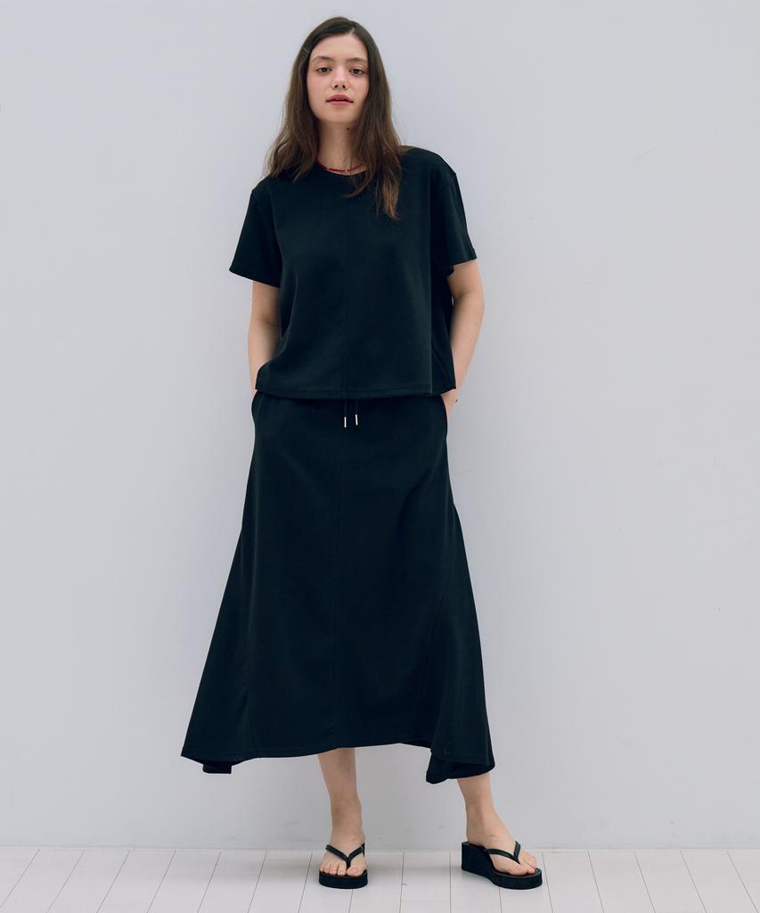 Metapeo Met Daily Modern Long Skirt Modern Black