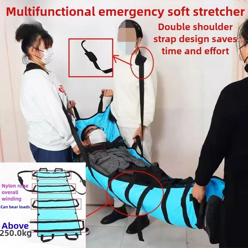 Patient Elderly Transfer Moving Sheet Belt Nursing Bedridden Positioning Lift Belt Pad Mat with 12 Handles Reinforcement Strap