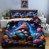 Christmas Gnome Print Bedding Set Duvet Cover 1 Duvet Cover 2 Pillowcases Adult and Children Bedding Set Luxury Holiday Gifts