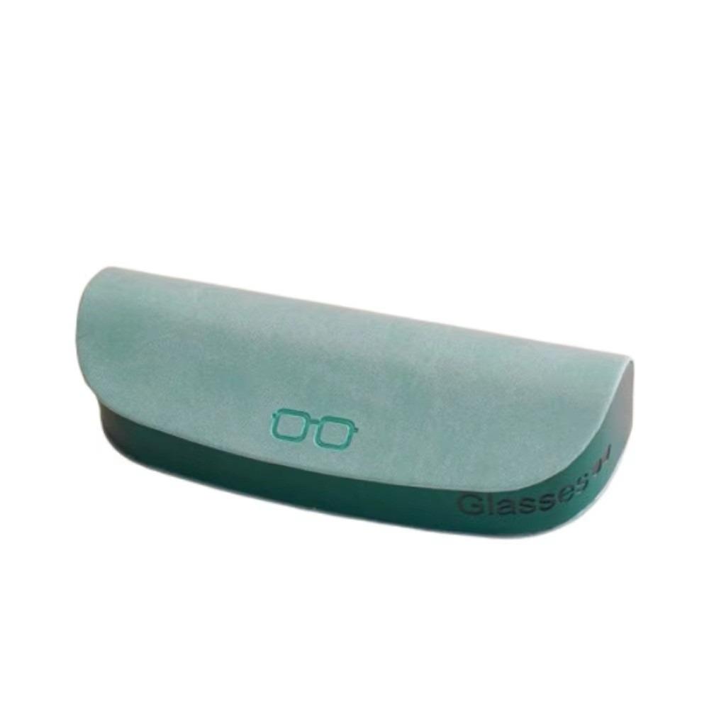 

Magnetic Buckle Eyeglasses Case Portable Flocking Inside Eyewear Protective Case Lightweight PU Leather Sunglasses Box