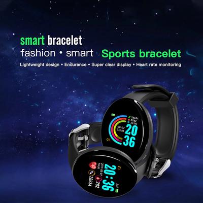 D18 Smartwatch Circular Pantalla a Color Con Múltiples Modos Deportivos Recordatorio de Información de Llamadas Toma de Fotos Música Pulsera Inteligente Reloj