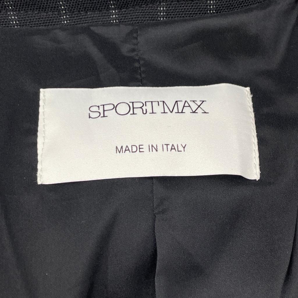 Sportmax 204602296 Black Sailor Collar Tailored Jacket Jacket 42 blackUsed