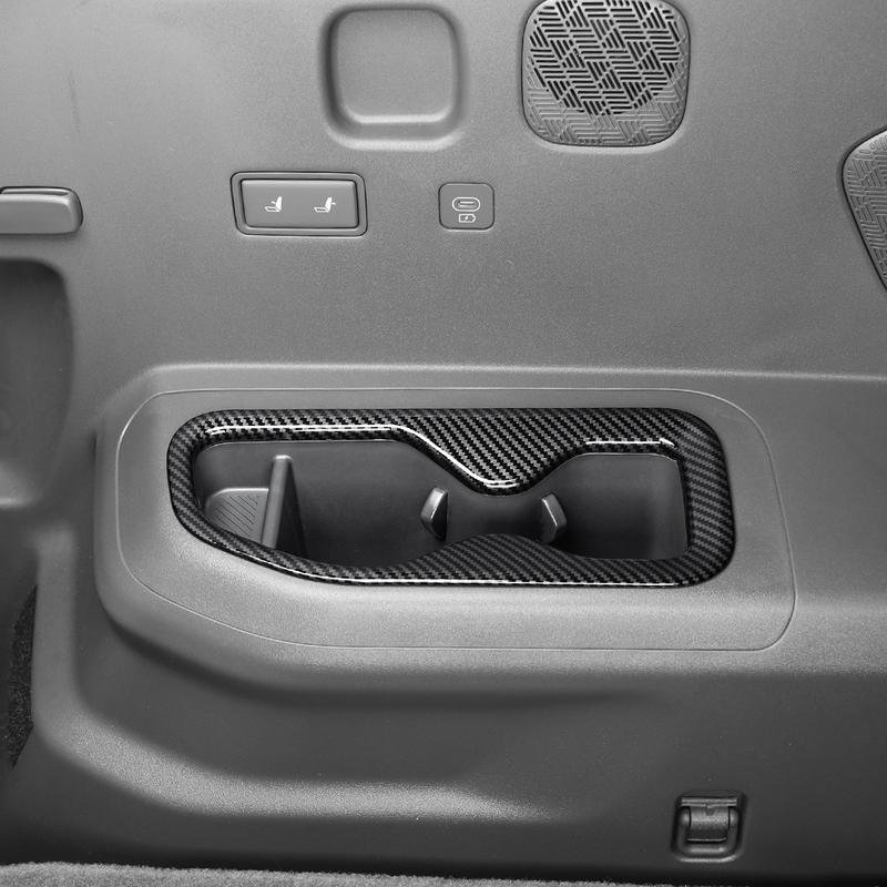 For Kia EV9 Interior Decoration Third Row Water Cup Holder Trim Frame Cover Accessories