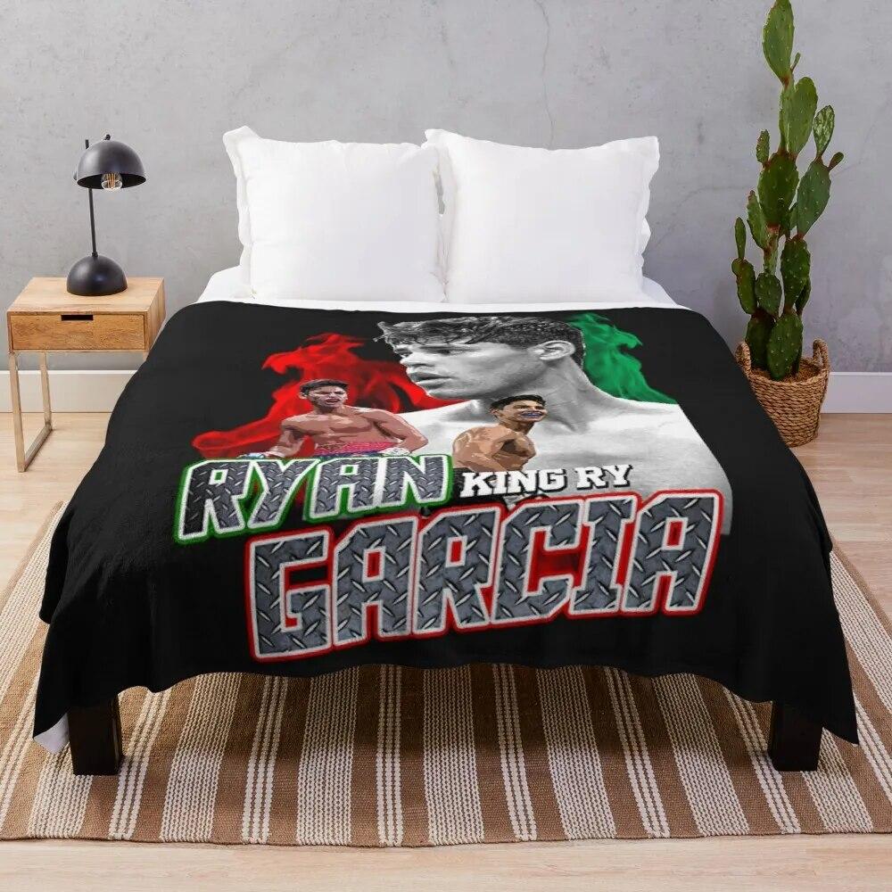 

Ryan Garcia T-ShirtKing Ry Vintage Throw Blanket Beautiful Blankets
