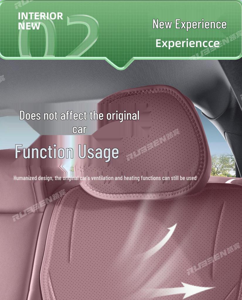 XPeng M03/P7/P7+/G6/G7 All-Season Napa Leather Seat Cushion Cover