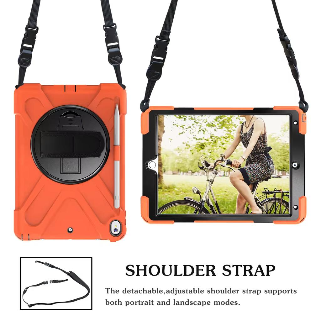For iPad Pro10.5 Case Rugged Hybrid Armor Case Kickstand Shell Pencil Holder Tablet Cover for iPad Pro10.5