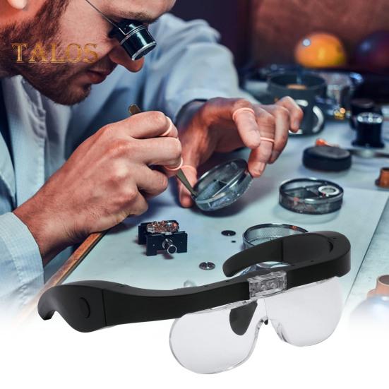 

Увеличительные стекла в разное время с питанием от USB с 2 светодиодами с регулируемой яркостью для работы на близком расстоянии. Лупа для головы. Очки для ювелирных изделий.