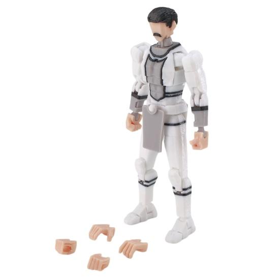3D Printed Action Figure with Accessories Posable Cartoon Character Model Movable Joints Figure Decoration Collectible Gift for Animation Lovers