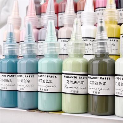 Morandi Color Paste 30G olejové barvivo kapající lepidlo UV lepidlo Barevné přizpůsobení pro epoxidovou pryskyřici Pigmentová pasta Tekuté barvivo na výrobu šperků pro kutily