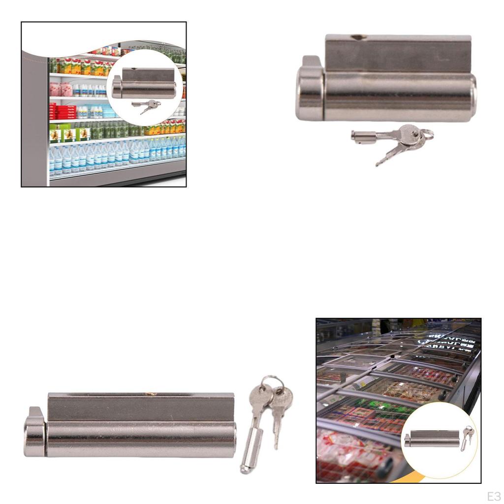 , Portable Freezer Door Cylinder with 2 Keys.