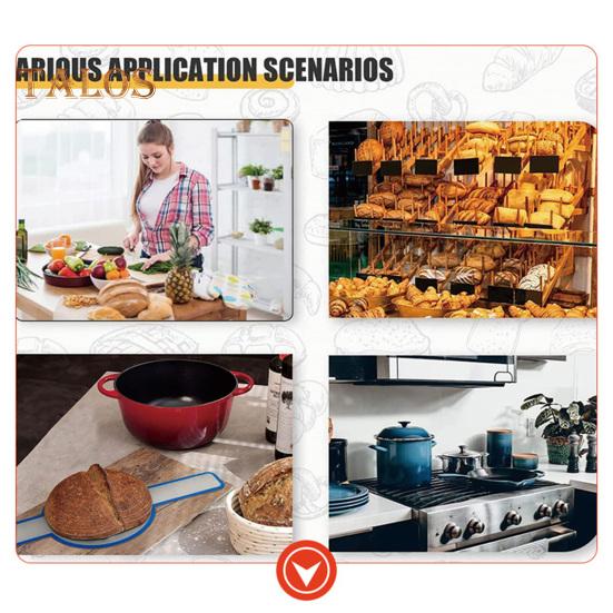 Silicone Baking Mat Non-Stick Easy Clean Dough Kneading Mat High-Temperature Resistance Sling Pot Holder for Oven with Long Handles