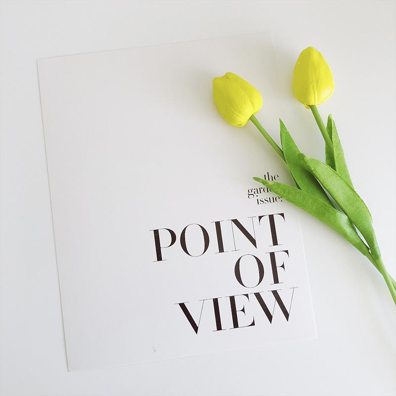 Nordic Minimalist Card Insert for Photography Backgrounds – English Page Design Prop