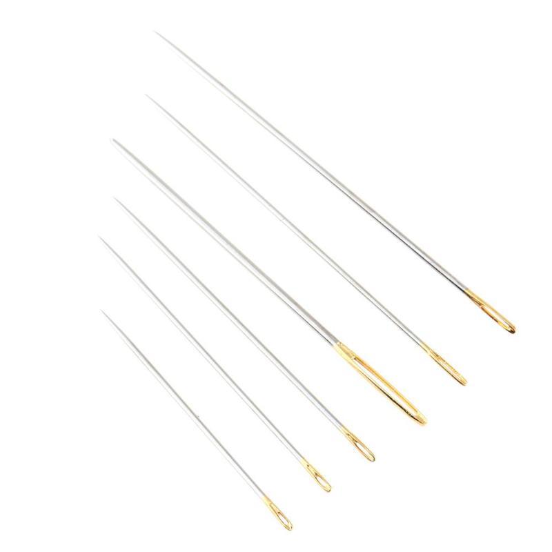 16Pcs/set Hand Sewing Needles Gold Eye Needle Embroidery Tapestry Home Wool DIY Sewing Accessories