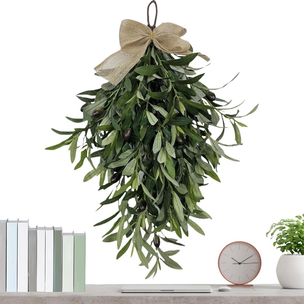 Guirlanda de Oliveira Artificial Plantas Artificiais de Plástico Samambaia Videira Guirlanda de Festival Casamento Casa Jardim Parede DIY Decoração de Arco