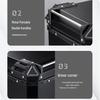 45L Multi-Capacity Aluminum Motorcycle Tail Box - Quick Release, Multiple Colors