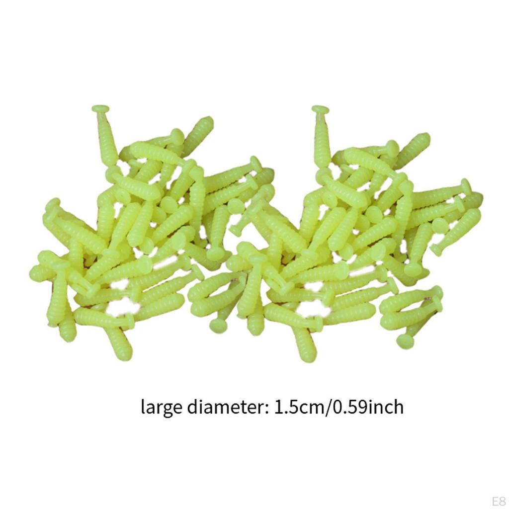 100 Pieces Fishing Lures Silicone Paddle Tail Swimbaits for Carp Walleye