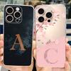 For iPhone 16 Pro Max iPhone16 Pro Fashion Initial Letter Case For iPhone 16Pro 16ProMax Clear TPU Soft Silicone Phone Cases