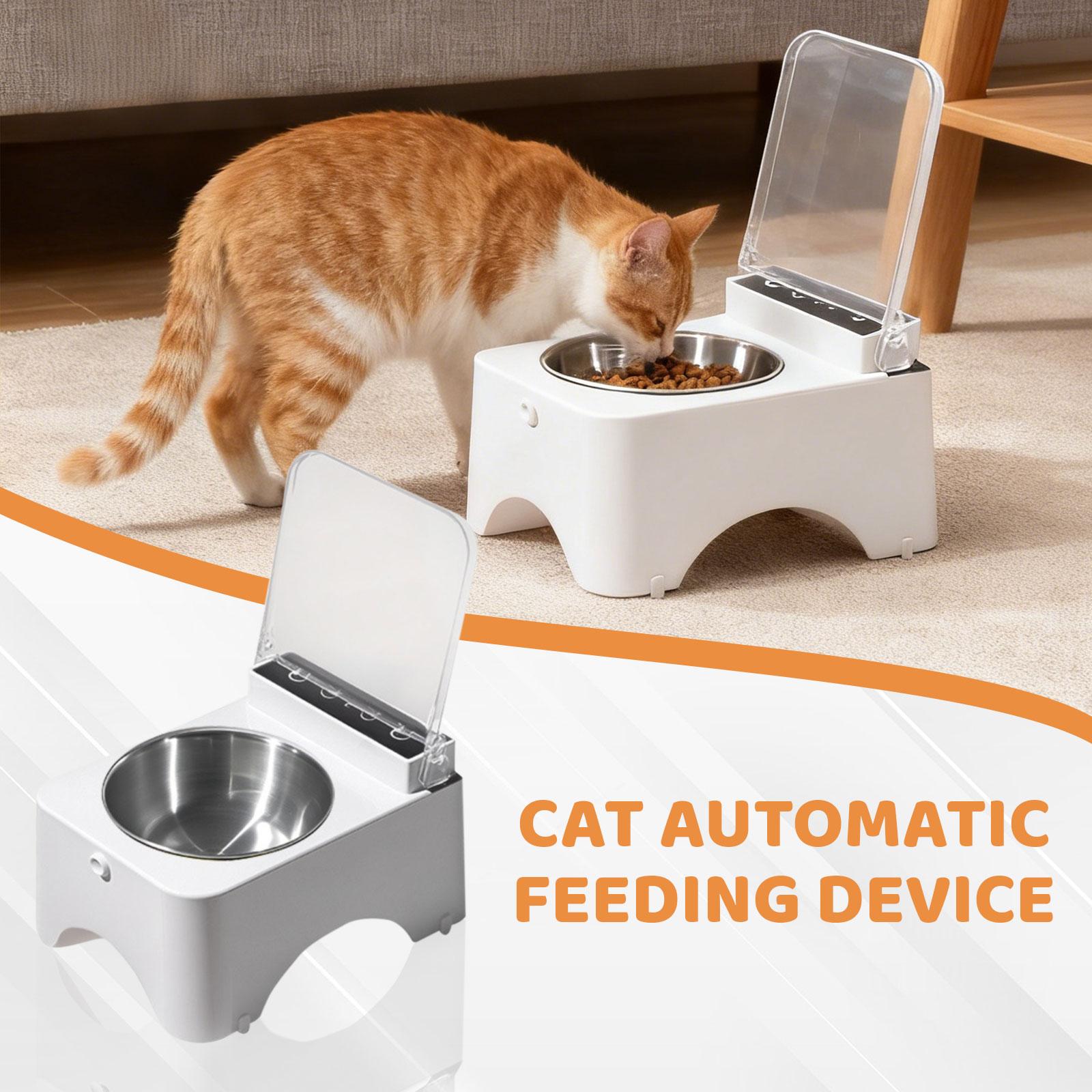 

Automatic Induction Feeder With Timed And Quantified Lid Opening, Freshness Preservation, Stainless Steel Bowl, And Self,Feeding Function One Size