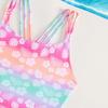 Girls Printed One-Piece Swimsuit Casual Fashion For Kids