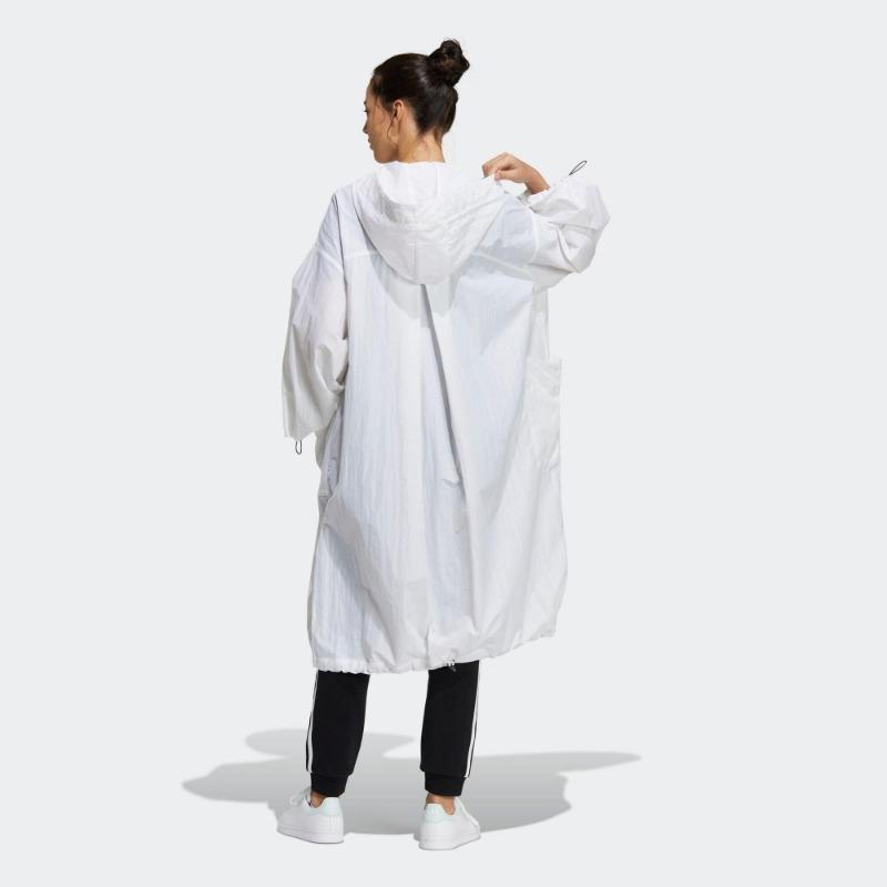 adidas Originals Women's Long Hooded Windbreaker H39045