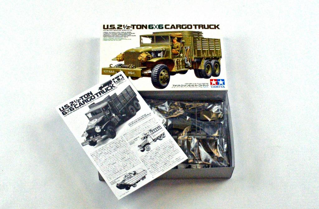 Tamiya 1/35 Military Miniature Series No. 218 U.S. Army 6x6 Cargo Truck Plastic Model 35218