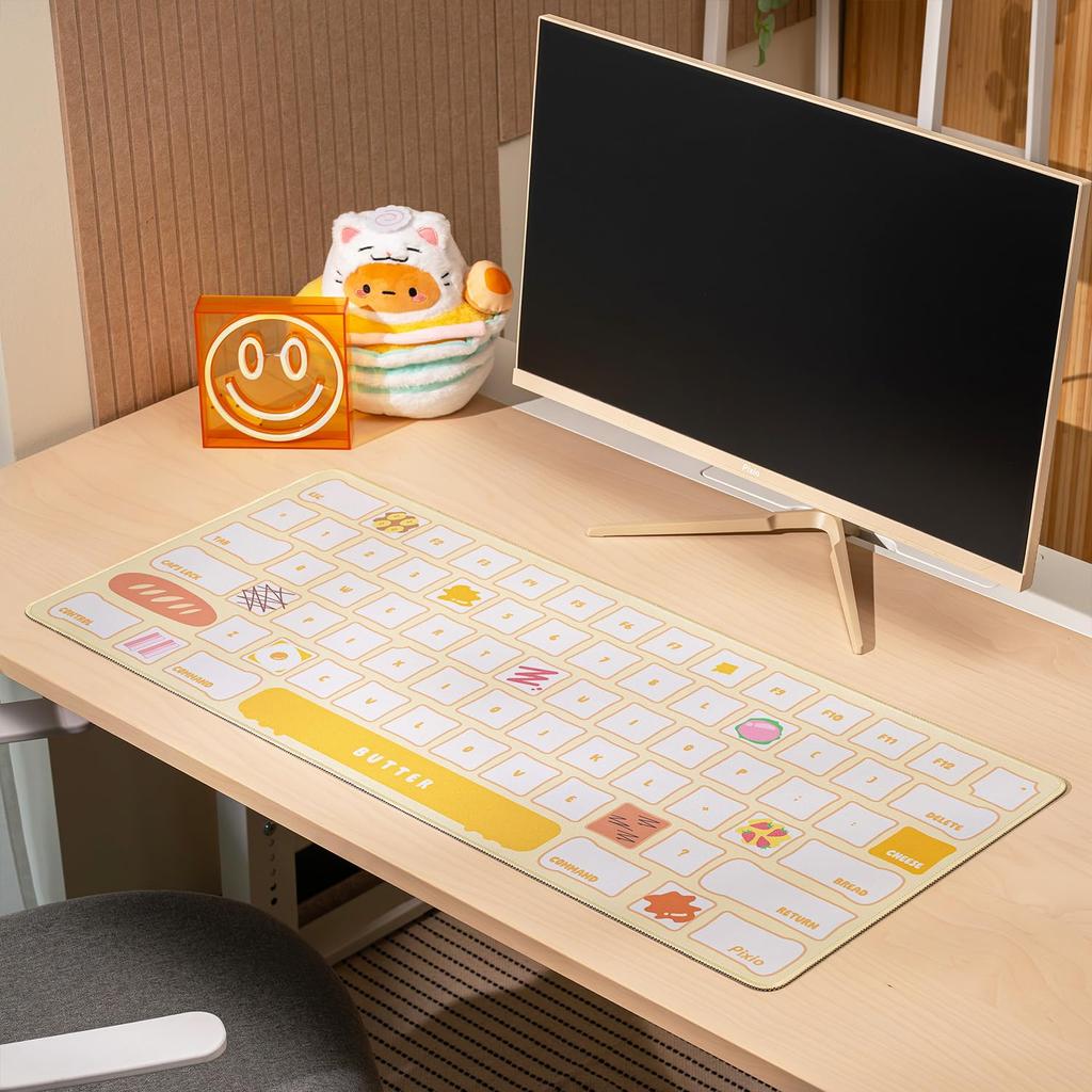 Pixio Gaming XXL Mouse Pad with Keyboard Pad, Large Gaming Mouse Pad with Non-Slip Rubber Cloth Surface, PXMP037XXL