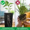 Tall Nursery Pots 20Pcs Tall Seedling Flower Plant Container Tall Plant Bags Container Starting Pots Flower Pot Container Bonsai