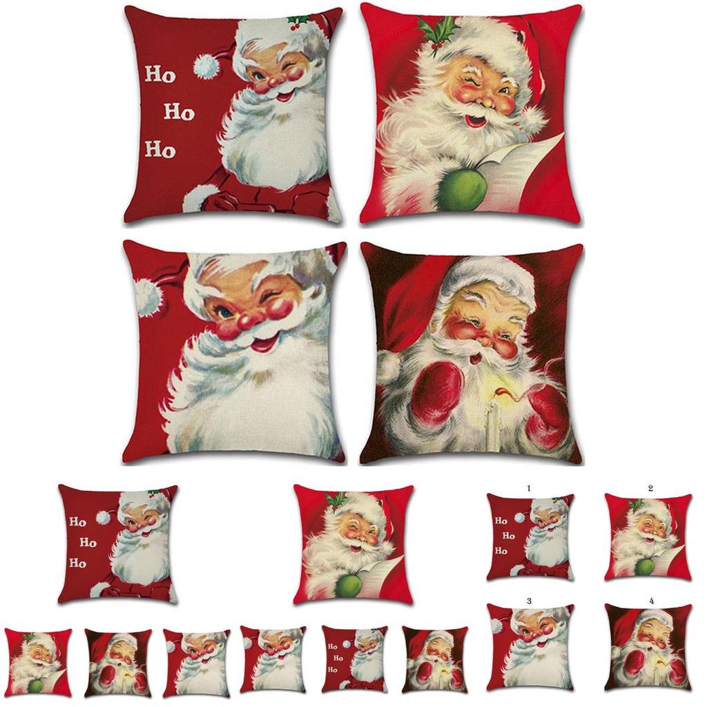 Beautiful Red Christmas Pillow Case Featuring Unique Design For Holiday Decoration