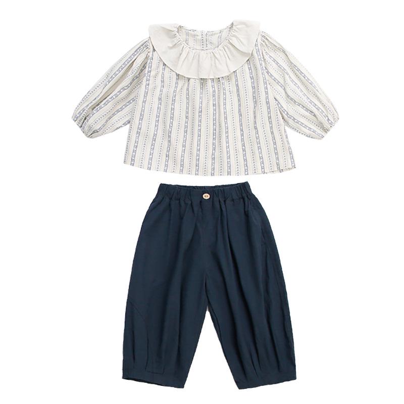 

Girls Autumn Babydoll Fashion Set: 2025 Mori-Style Trendy Two-Piece Outfit 110cm